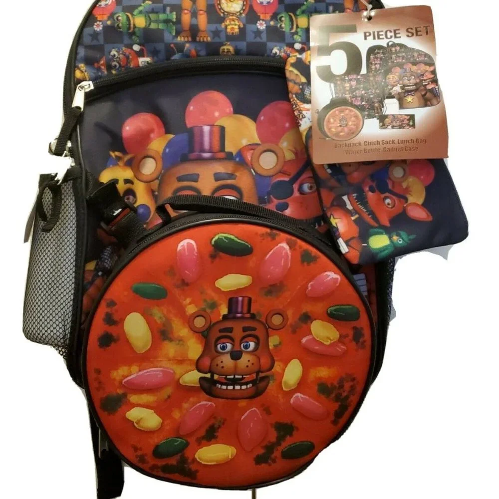 Five Nights At Freddy’s Fazbear Backpack 5 Pc Set
